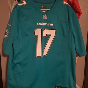 Miami Dolphins Large NFL Teal Jersey